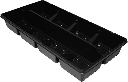 TR F 1020 R 8 Flat Black - 100 per case - Grower